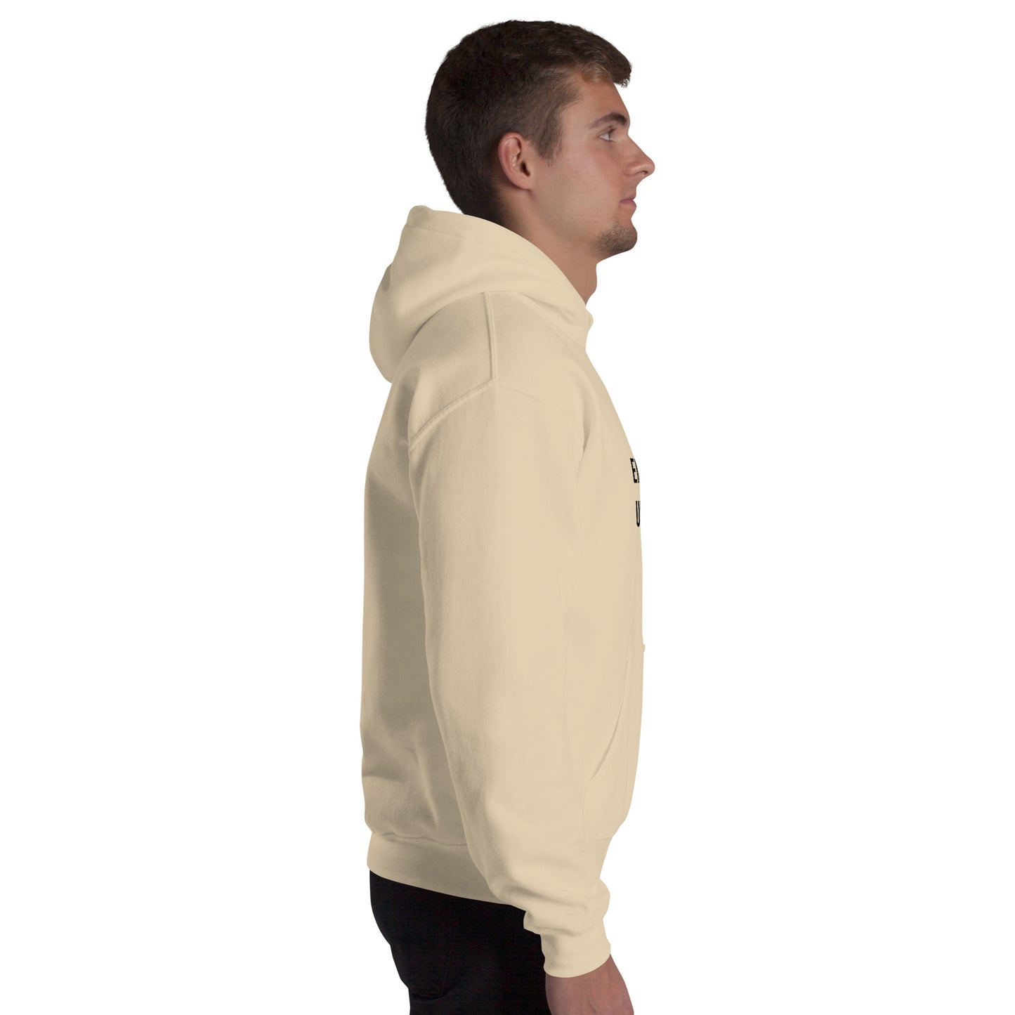 Unisex Hoodie with Emotionally Unavailable Print