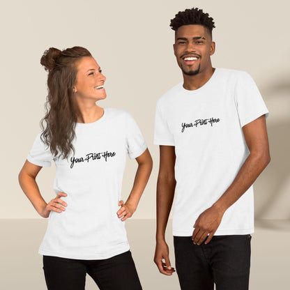 Custom Print Staple Tee - White